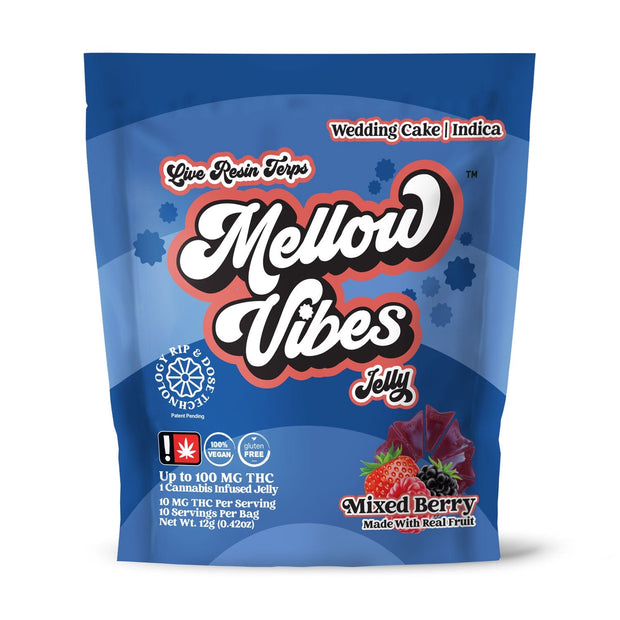 Mellow Vibes Mixed Berry Jellies | Wedding Cake Strain | Indica