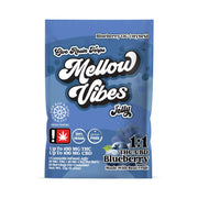 Mellow Vibes Food Items 1:1 Blueberry Jelly Single | 100mg THC & CBD