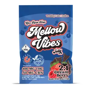 Mellow Vibes Dream Berry 2:1 THC CBN Edible Gummy