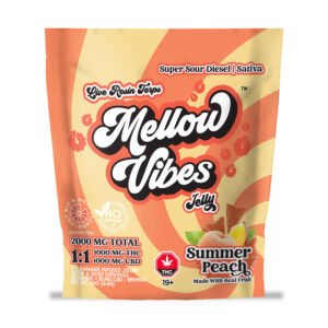 Summer Peach 1:1 THC CBD 2000 MG Total