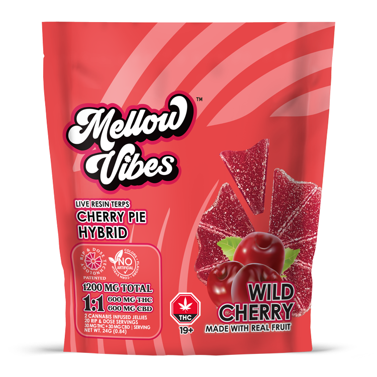 Mellow Vibes Wild Cherry THC Cannabis Edibles