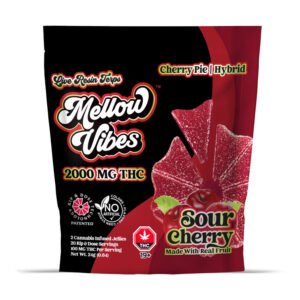 Mellow Vibes Sour Cherry THC Cannabis Edibles