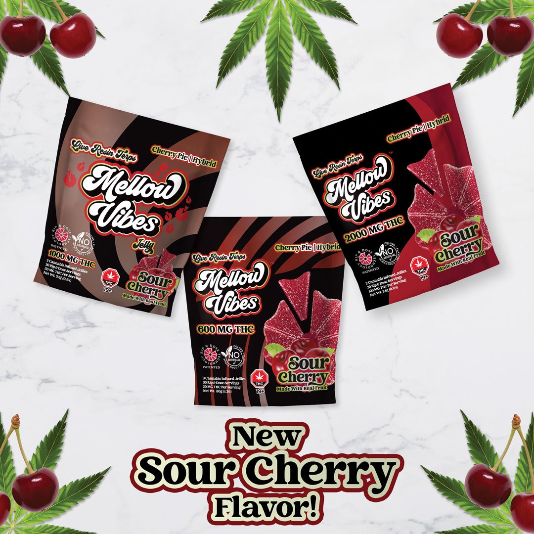 Sour Cherry Jellies From Mellow Vibes