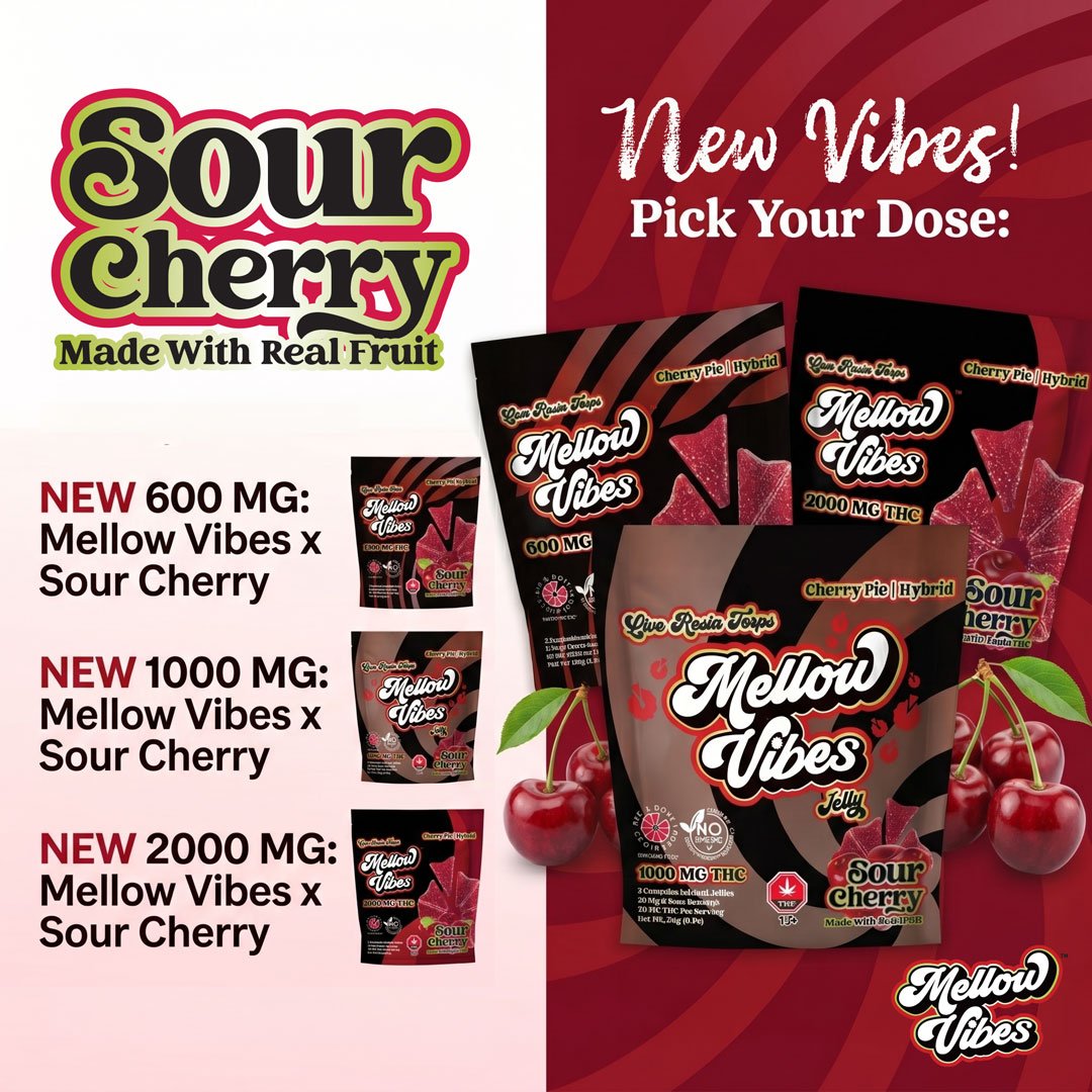 Sour Cherry Jellies From Mellow Vibes